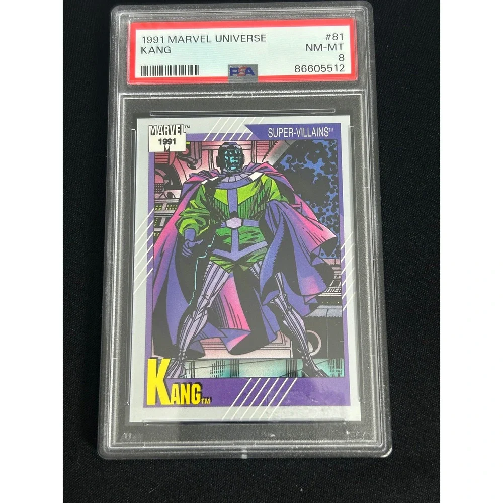 1991 Marvel Universe Kang #81 NM-MT 8 PSA‎ Graded Super-Villains Card
